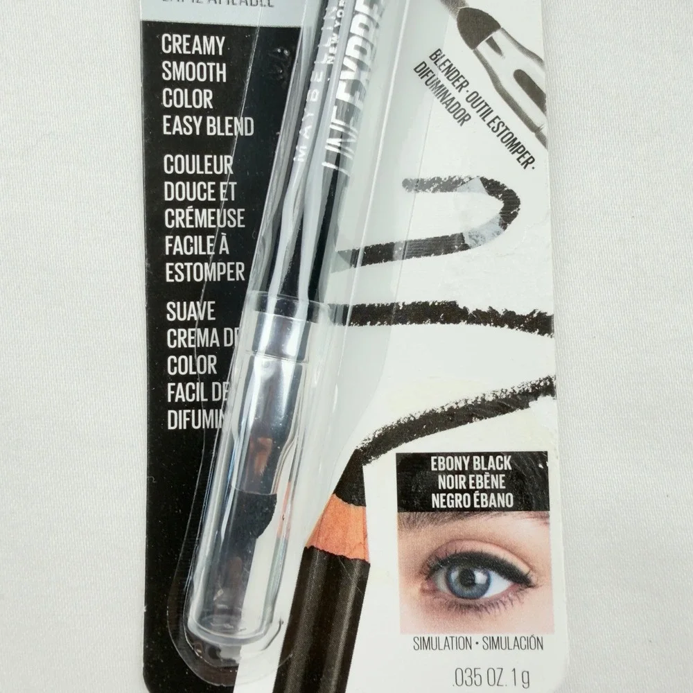 Maybelline Line Express Eyeliner Pencil 01 Ebony Black 6 Pack New Smudger HRT41W